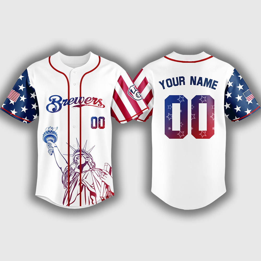 Personalized Brewers Happy Independence Day 2025 Jersey Personalized Brewers Happy Independence Day 2025 Jersey