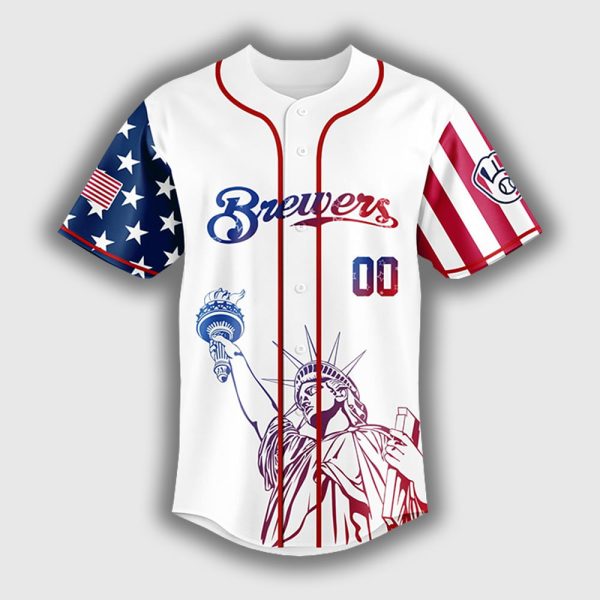 Personalized Brewers Happy Independence Day 2025 Jersey 2