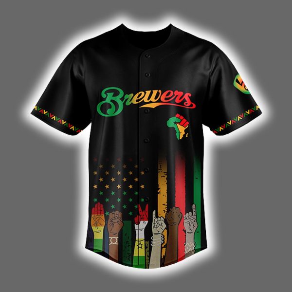 Personalized Brewers Juneteenth Freedom Day 2025 Jersey 2