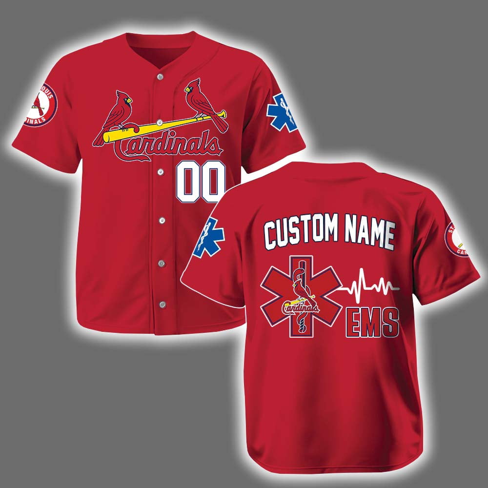 Personalized Cardinals EMS Appreciation 2025 Baseball Jersey Personalized Cardinals EMS Appreciation 2025 Baseball Jersey