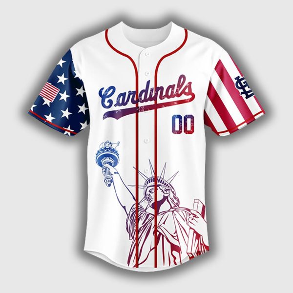 Personalized Cardinals Happy Independence Day 2025 Jersey 2