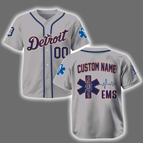Personalized Detroit EMS Appreciation 2025 Baseball Jersey