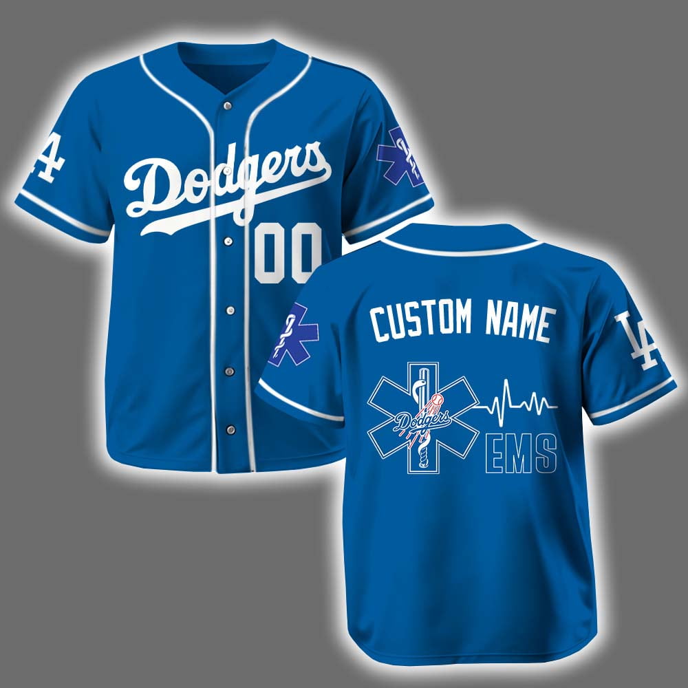 Personalized Dodgers EMS Appreciation 2025 Baseball Jersey Personalized Dodgers EMS Appreciation 2025 Baseball Jersey