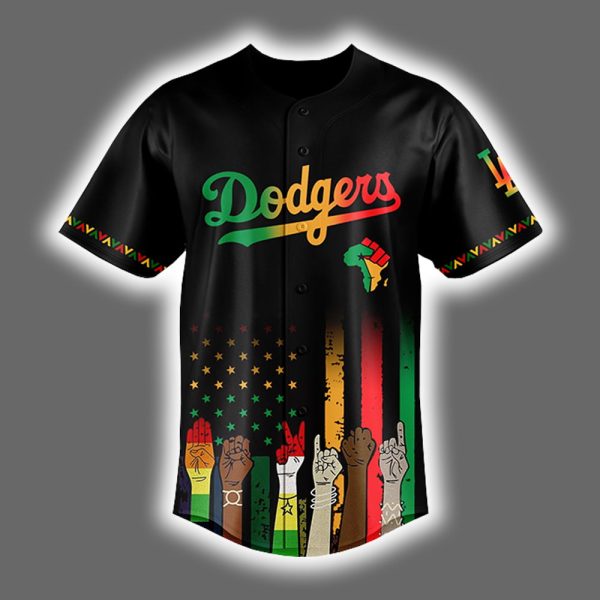 Personalized Dodgers Juneteenth Freedom Day 2025 Jersey 2