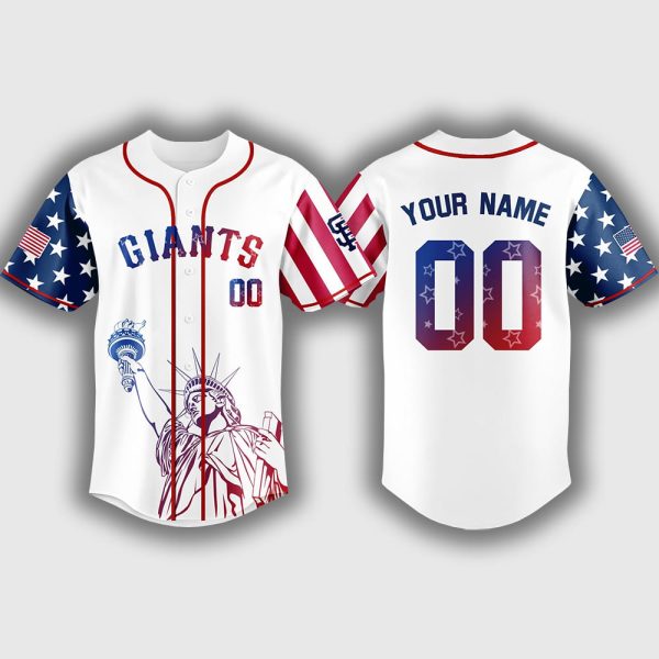 Personalized Giants Happy Independence Day 2025 Jersey