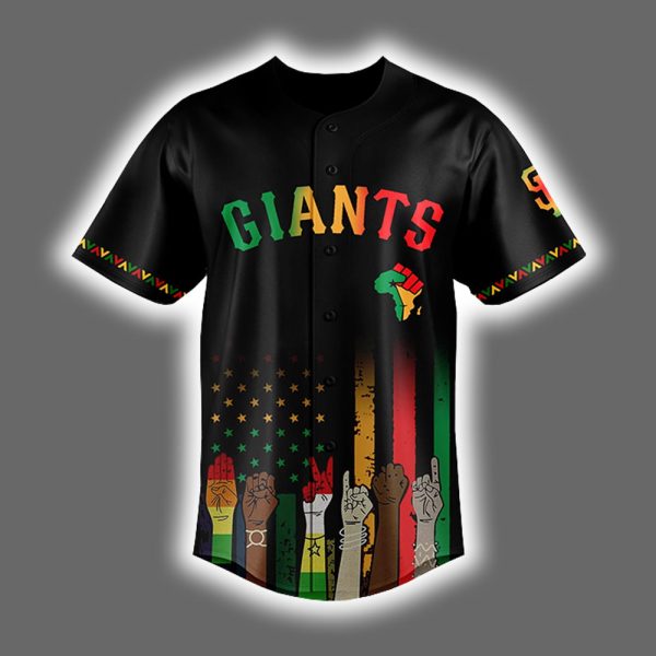 Personalized Giants Juneteenth Freedom Day 2025 Jersey 2