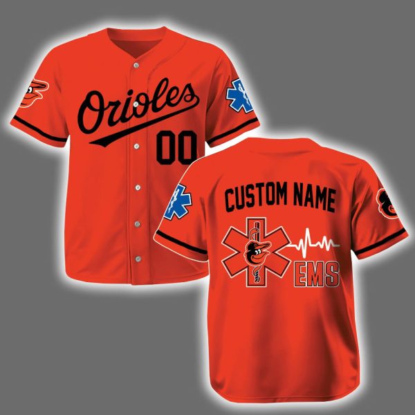 Personalized Orioles EMS Appreciation 2025 Baseball Jersey