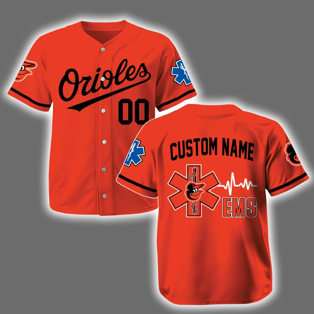 Personalized Orioles EMS Appreciation 2025 Baseball Jersey Personalized Orioles EMS Appreciation 2025 Baseball Jersey