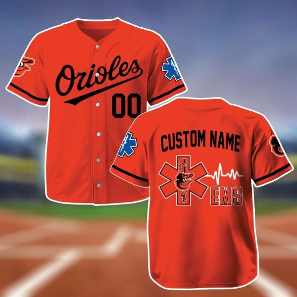 Personalized Orioles EMS Appreciation 2025 Baseball Jersey 2