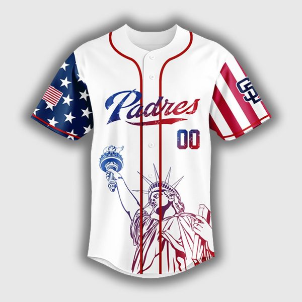 Personalized Padres Happy Independence Day 2025 Jersey 2