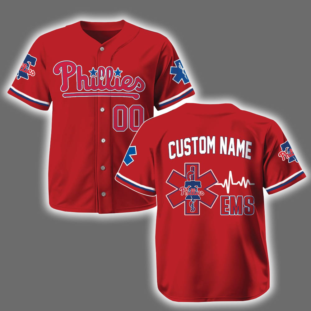 Personalized Phillies EMS Appreciation 2025 Baseball Jersey Personalized Phillies EMS Appreciation 2025 Baseball Jersey