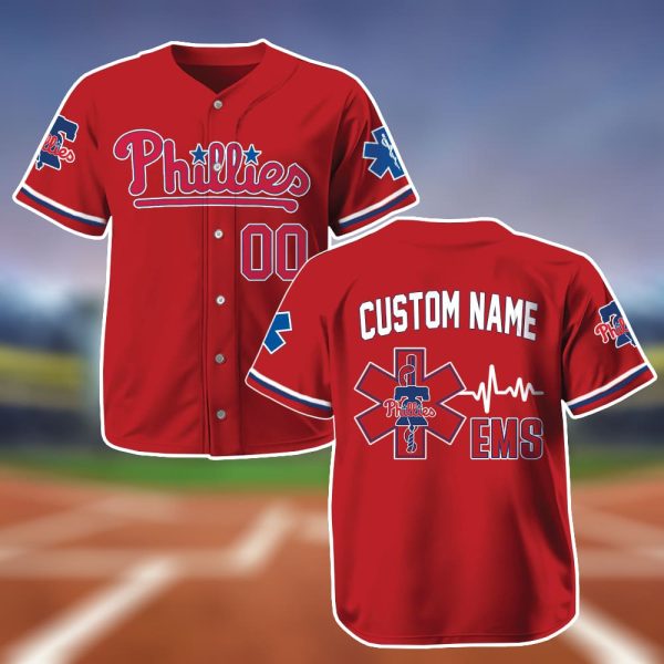 Personalized Phillies EMS Appreciation 2025 Baseball Jersey 2