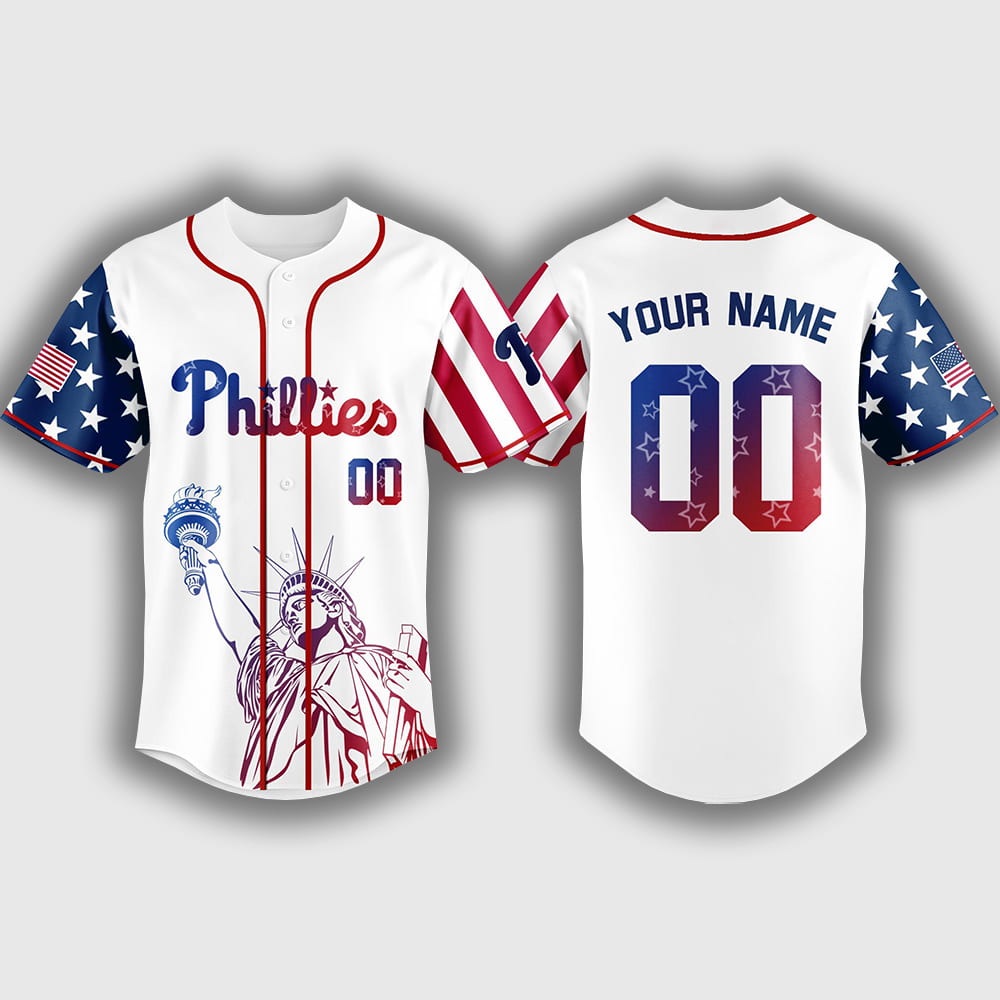 Personalized Phillies Happy Independence Day 2025 Jersey Personalized Phillies Happy Independence Day 2025 Jersey