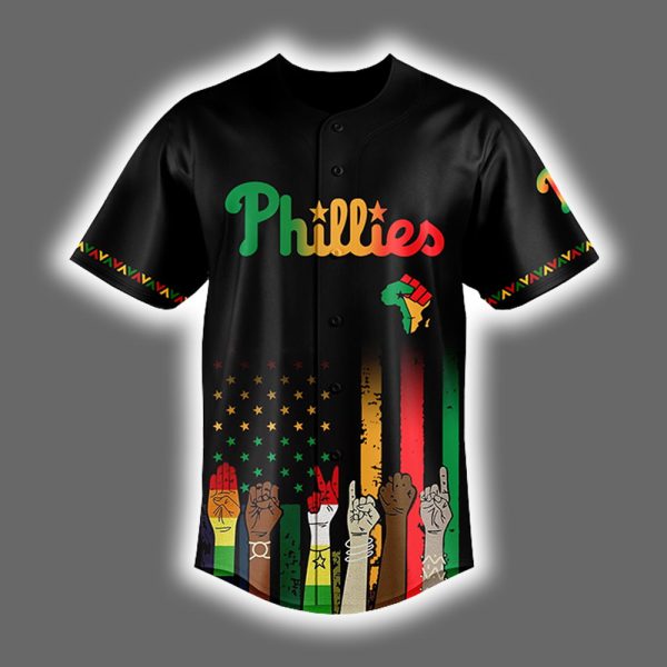 Personalized Phillies Juneteenth Freedom Day 2025 Jersey 2
