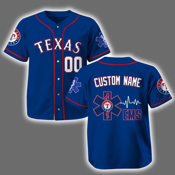 Personalized Rangers EMS Appreciation 2025 Baseball Jersey