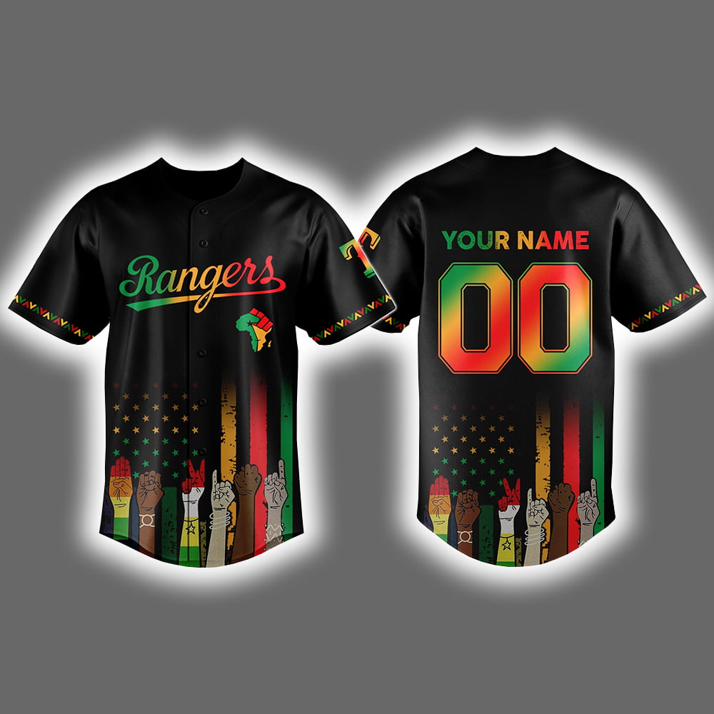 Personalized Rangers Juneteenth Freedom Day 2025 Jersey Personalized Rangers Juneteenth Freedom Day 2025 Jersey