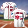 Personalized Red Sox EMS Appreciation 2025 Baseball Jersey 2