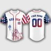 Personalized Red Sox Happy Independence Day 2025 Jersey
