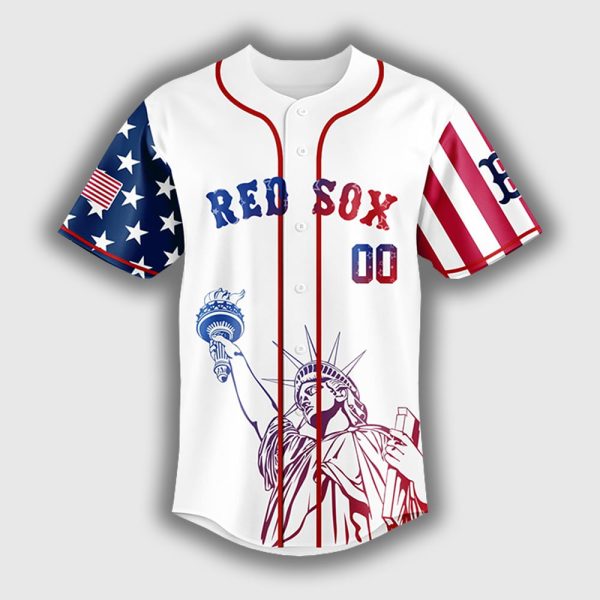 Personalized Red Sox Happy Independence Day 2025 Jersey 2