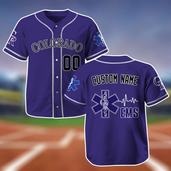 Personalized Rockies EMS Appreciation 2025 Baseball Jersey 2