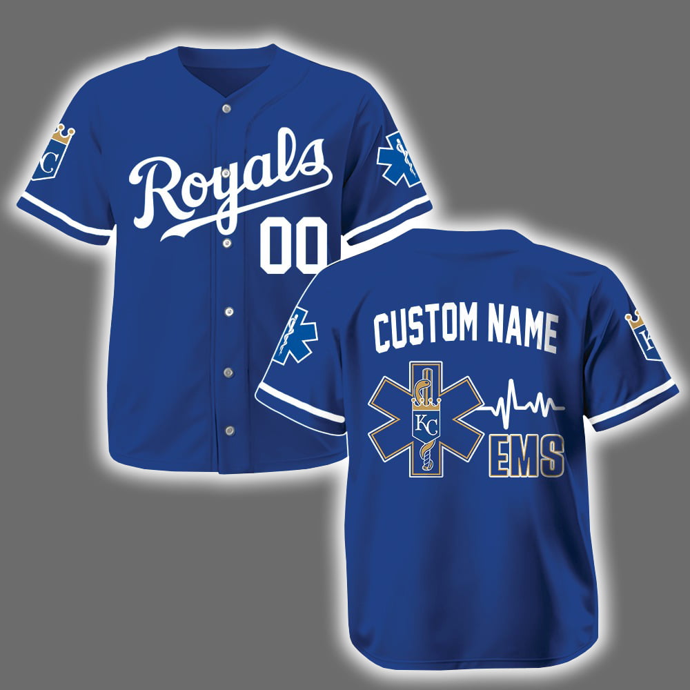 Personalized Royals EMS Appreciation 2025 Baseball Jersey Personalized Royals EMS Appreciation 2025 Baseball Jersey