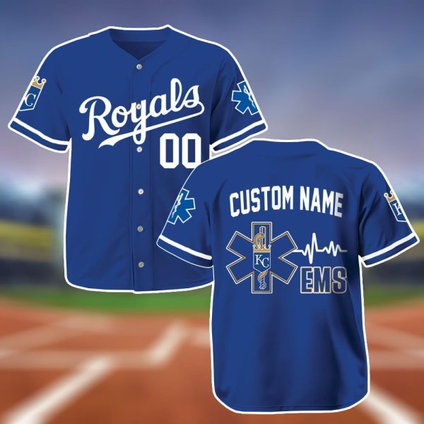 Personalized Royals EMS Appreciation 2025 Baseball Jersey 2
