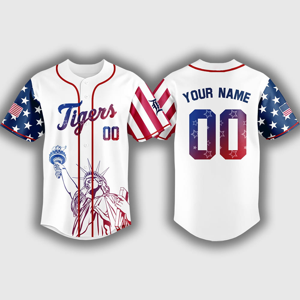 Personalized Tigers Happy Independence Day 2025 Jersey Personalized Tigers Happy Independence Day 2025 Jersey