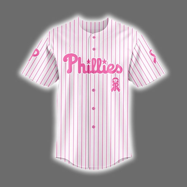 Phillies 2025 Breast Cancer Awareness Game Night Jersey 2