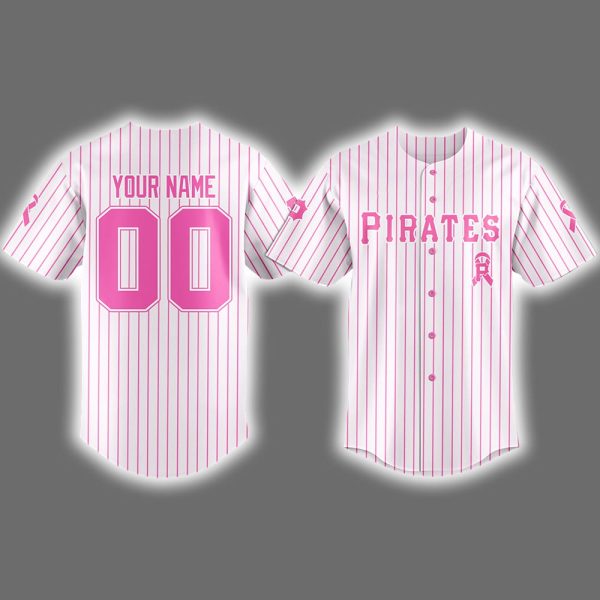 Pirates 2025 Breast Cancer Awareness Game Night Jersey
