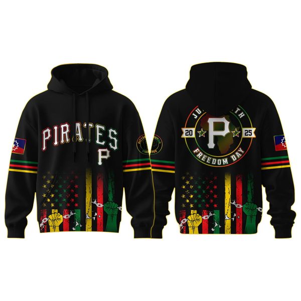 Pirates 2025 Juneteenth Freedom Day Hoodie Joggers Cap