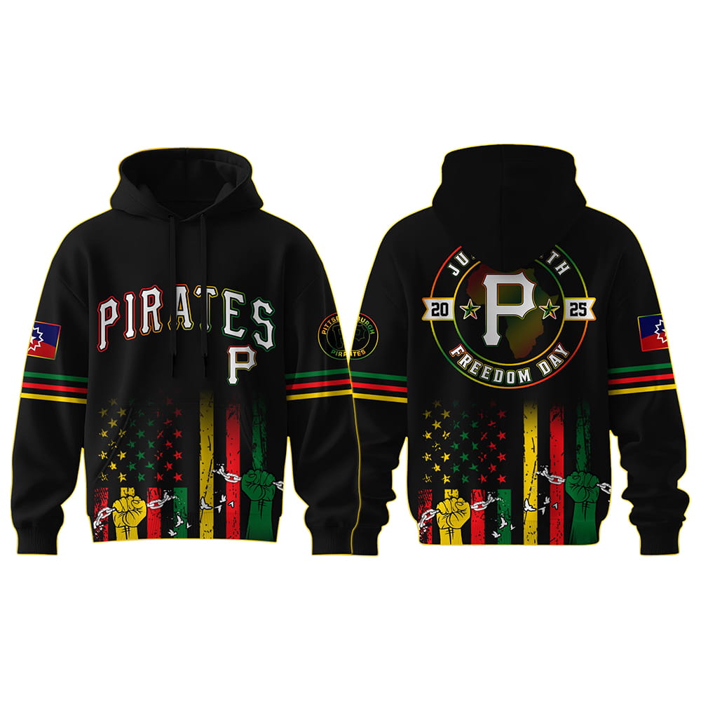 Pirates 2025 Juneteenth Freedom Day Hoodie Joggers Cap Pirates 2025 Juneteenth Freedom Day Hoodie Joggers Cap