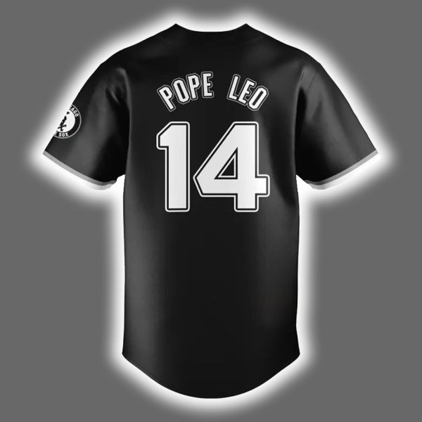 Pope Leo XIV 14 White Sox Baseball Jersey 3