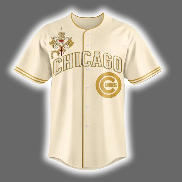 Pope Leo XIV Cubs Vatican Baseball Jersey 2