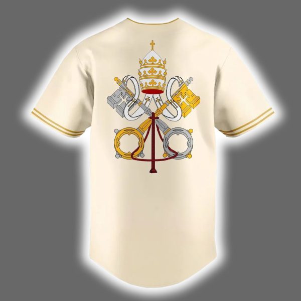 Pope Leo XIV Cubs Vatican Baseball Jersey 3