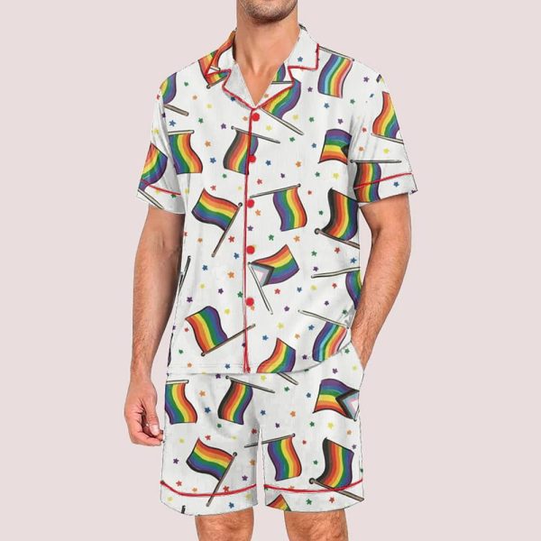 Pride Flags Pride Month Love Is Love Print Pajama Set
