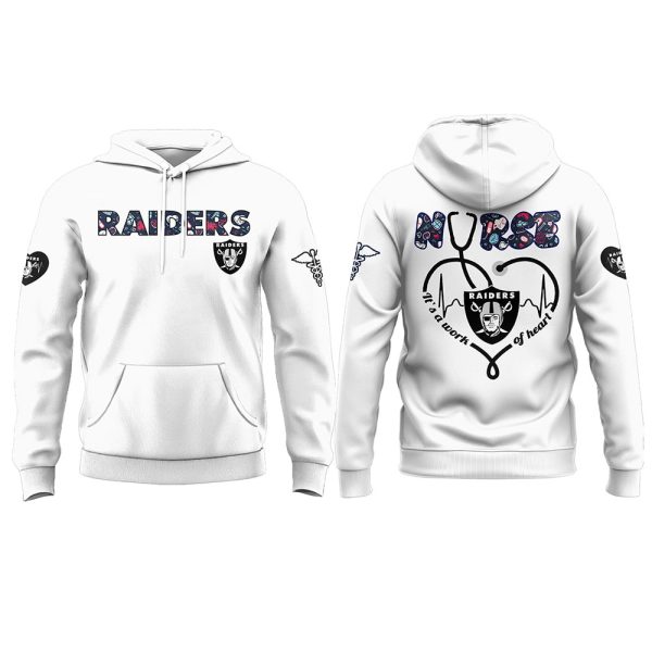 Raiders Nurses Night 2025 Hoodie Joggers Cap