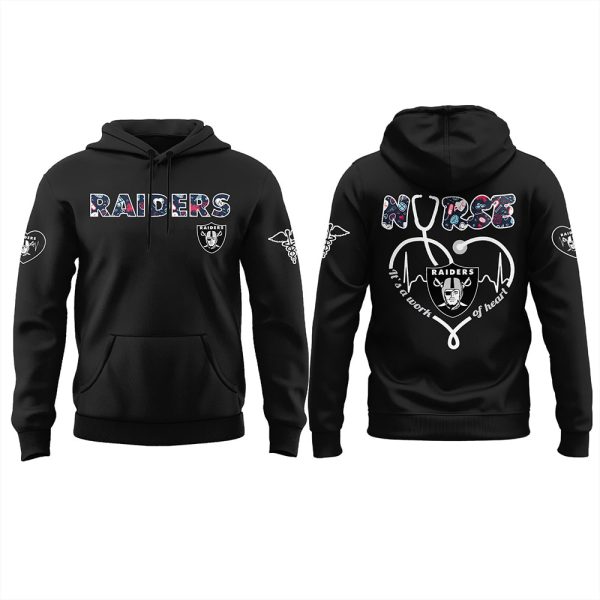 Raiders Nurses Night 2025 Hoodie Joggers Cap 4