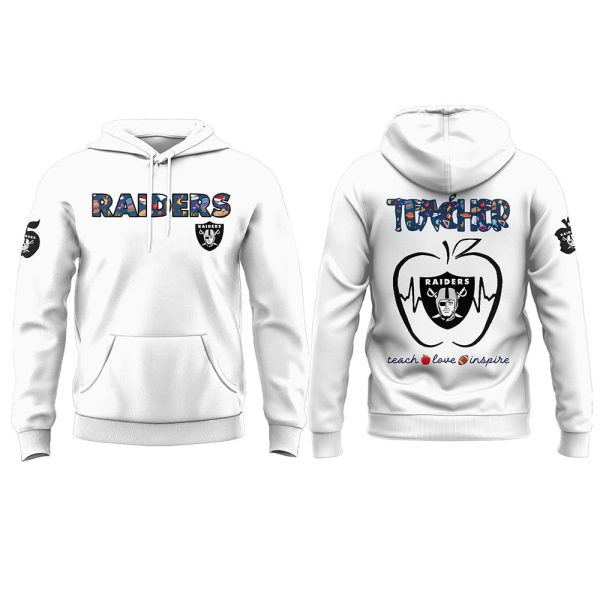 Raiders Teacher Appreciation 2025 Hoodie Joggers Cap