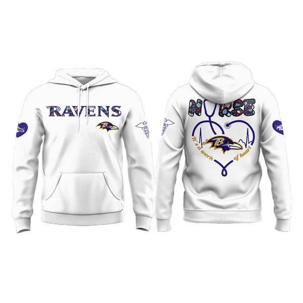 Ravens Nurses Night 2025 Hoodie Joggers Cap 4