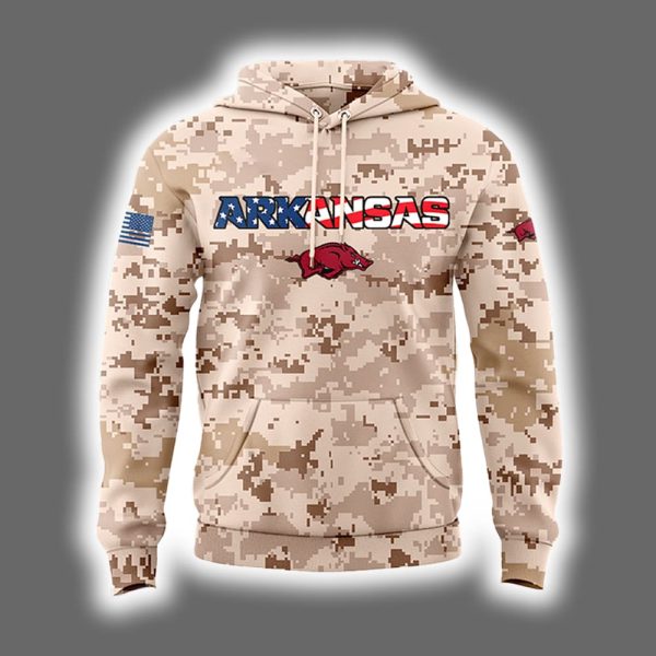 Razorbacks Memorial Day Camo Hoodie 2025 2
