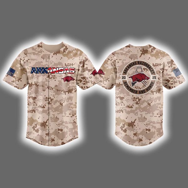Razorbacks Memorial Day Camo Jersey 2025