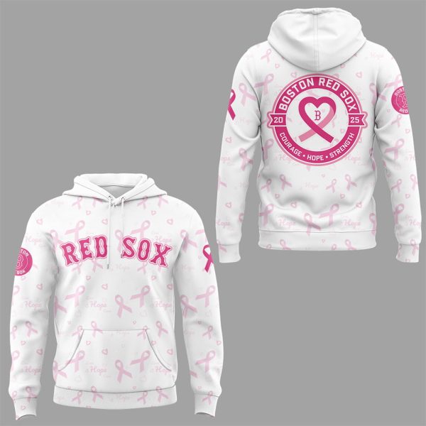 Red Sox Breast Cancer Awareness Night 2025 Hoodie Joggers Cap