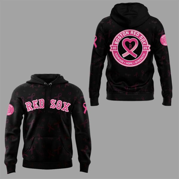 Red Sox Breast Cancer Awareness Night 2025 Hoodie Joggers Cap 4