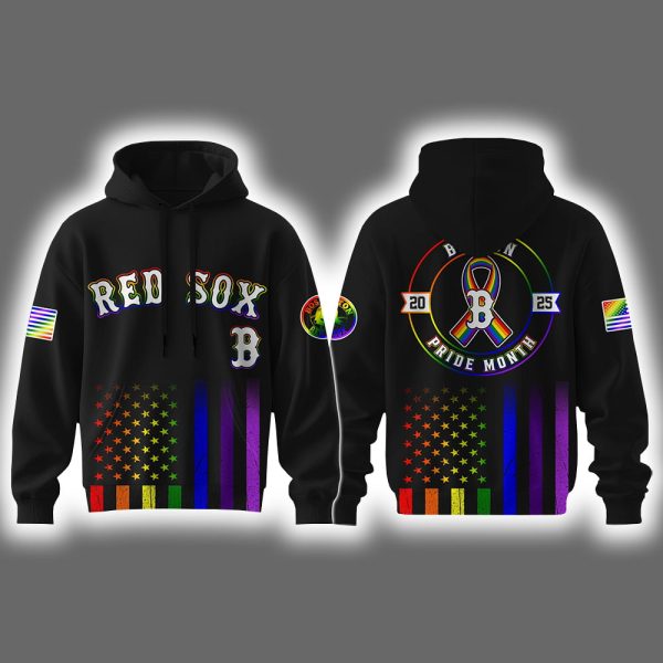 Red Sox Pride Month 2025 Hoodie Joggers Cap
