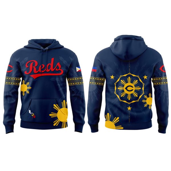Reds Filipino Heritage Night 2025 Hoodie Joggers Cap