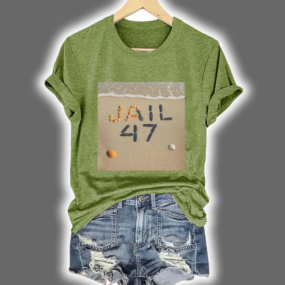 Retro Jail 47 Seashells Print Shirt Retro Jail 47 Seashells Print Shirt