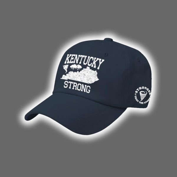 Retro Kentucky Strong Tornado Stronger Than The Storm Print Baseball Cap