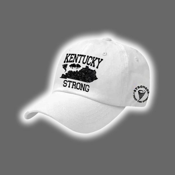 Retro Kentucky Strong Tornado Stronger Than The Storm Print Baseball Cap 3