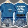 Retro London Kentucky Strong Strength Rises From These Hills Print T Shirt 3