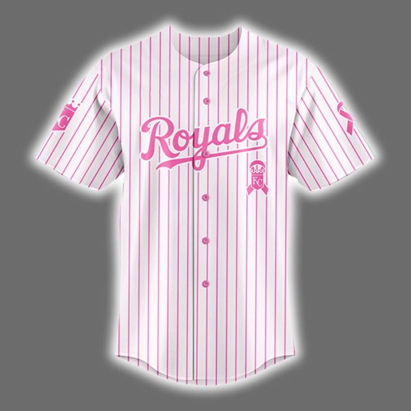 Royals 2025 Breast Cancer Awareness Game Night Jersey 2